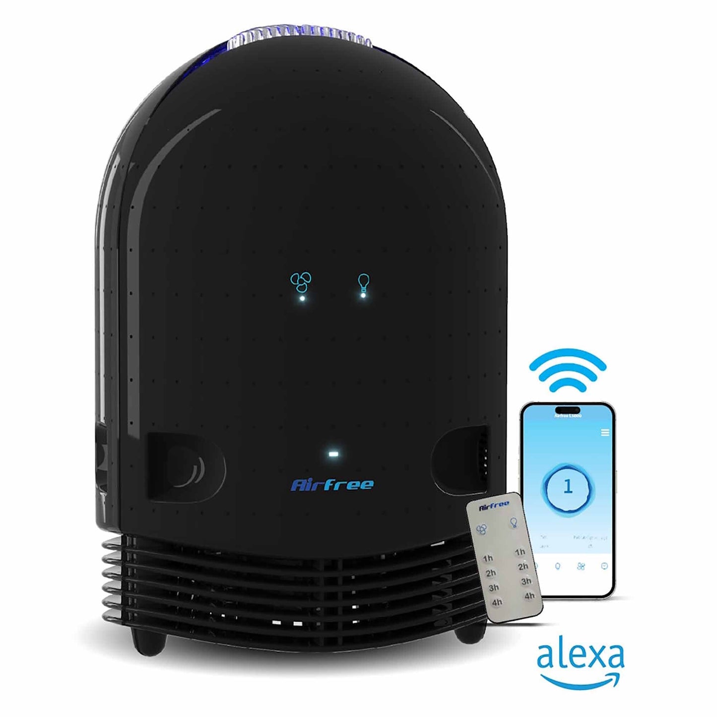 Airfree 3000 PLUS Air Purifier with silent, filter-free operation, Boost mode for faster air sterilization, and smart controls, covering up to 650 sq. ft