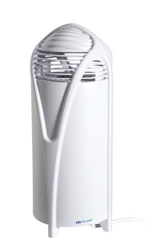 Airfree T800 Air Purifier, a silent, filterless unit for small spaces, eliminating 99.99% of airborne microorganisms using patented TSS™ technology