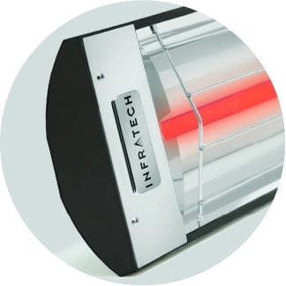 Infratech All-Weather Dual Element Heater BLK